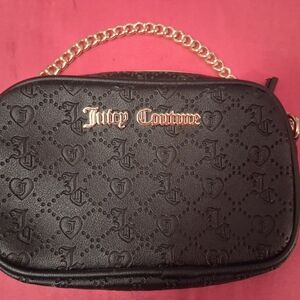 Juicy Couture Black Mini Bag with Monogram Design